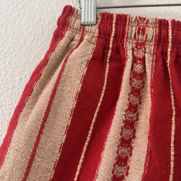 Graziano and Gutierrez Red And Tan Shorts Cotton RARE Small/Medium/Large Woven - Picture 6 of 12